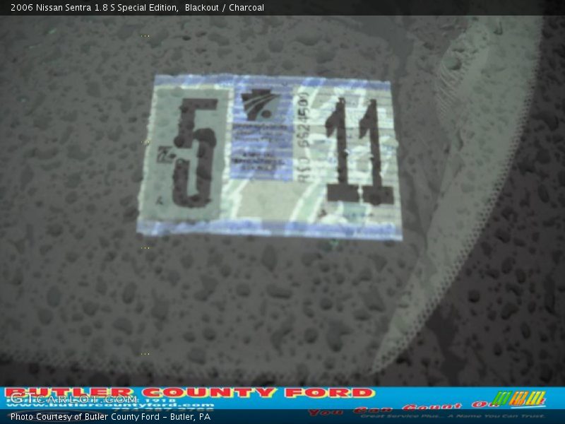 Blackout / Charcoal 2006 Nissan Sentra 1.8 S Special Edition