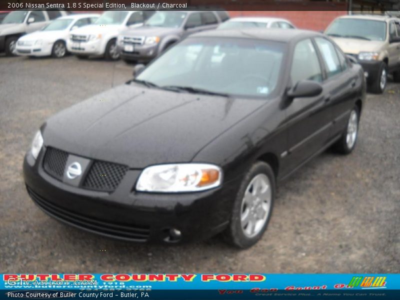 Blackout / Charcoal 2006 Nissan Sentra 1.8 S Special Edition