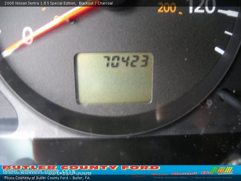 Blackout / Charcoal 2006 Nissan Sentra 1.8 S Special Edition