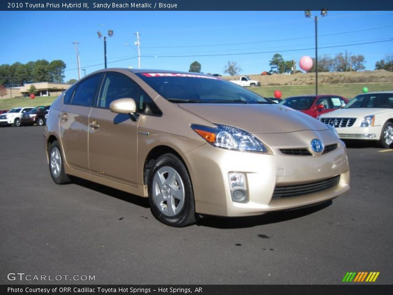 Sandy Beach Metallic / Bisque 2010 Toyota Prius Hybrid III