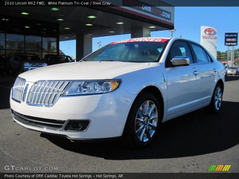 White Platinum Tri-Coat / Steel Gray 2010 Lincoln MKZ FWD
