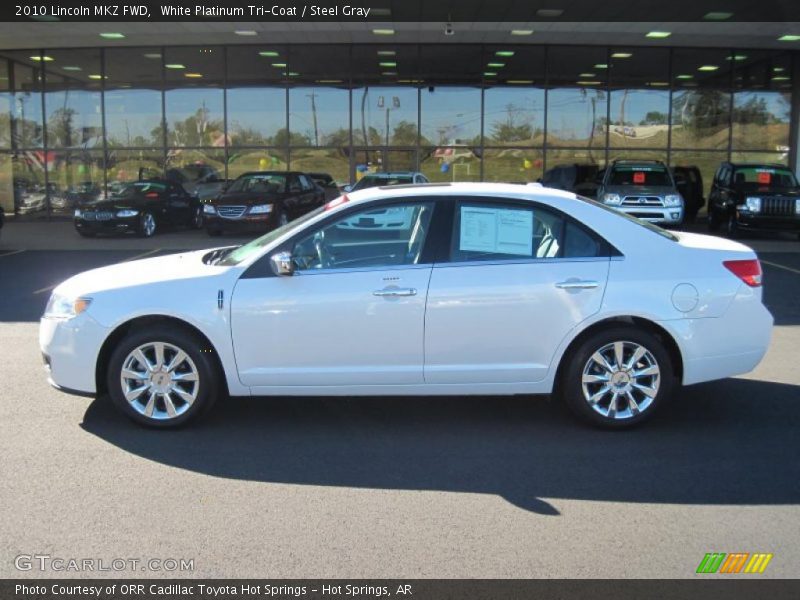 White Platinum Tri-Coat / Steel Gray 2010 Lincoln MKZ FWD
