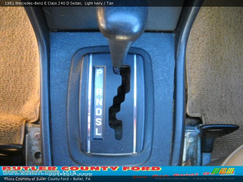  1981 E Class 240 D Sedan 4 Speed Automatic Shifter