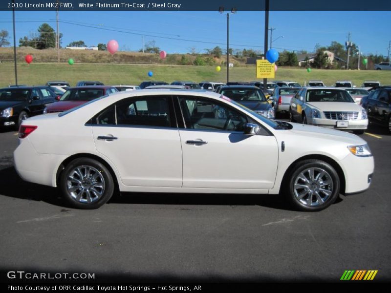 White Platinum Tri-Coat / Steel Gray 2010 Lincoln MKZ FWD