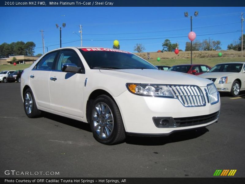 White Platinum Tri-Coat / Steel Gray 2010 Lincoln MKZ FWD