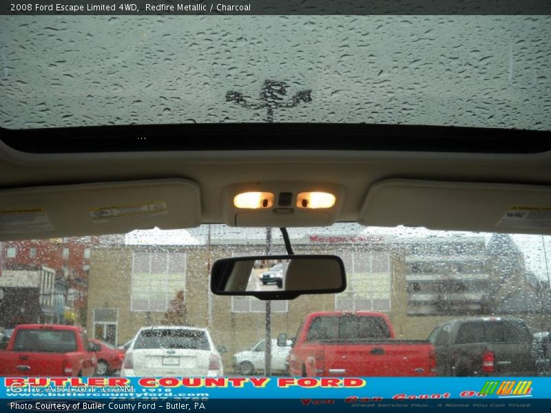 Redfire Metallic / Charcoal 2008 Ford Escape Limited 4WD