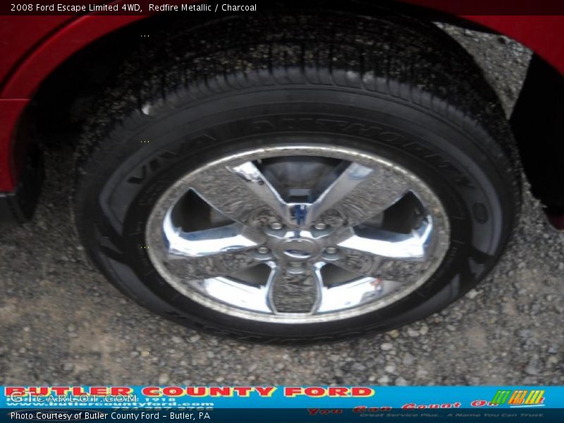 Redfire Metallic / Charcoal 2008 Ford Escape Limited 4WD