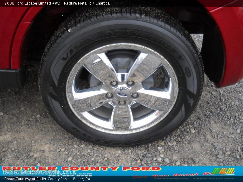 Redfire Metallic / Charcoal 2008 Ford Escape Limited 4WD