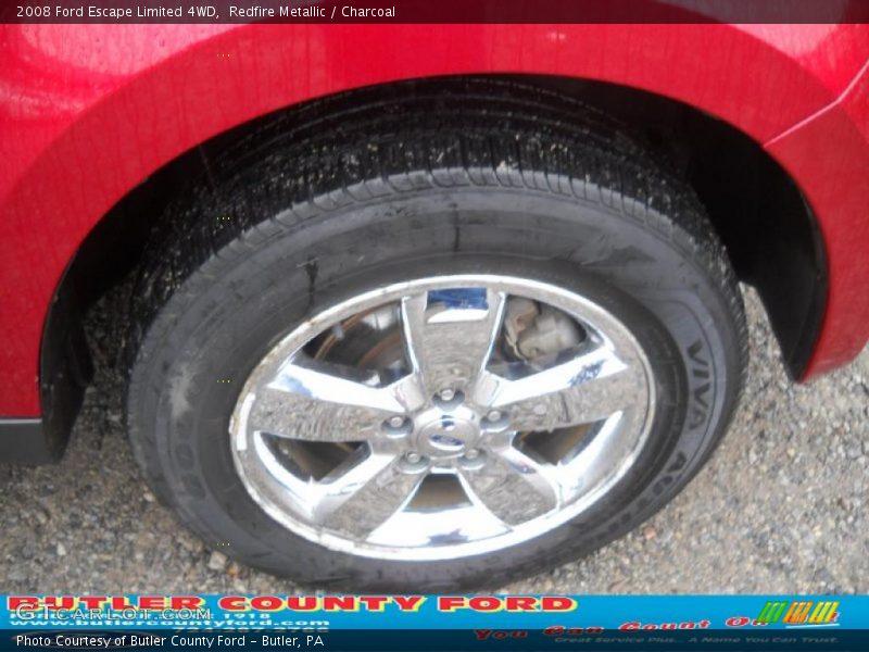 Redfire Metallic / Charcoal 2008 Ford Escape Limited 4WD