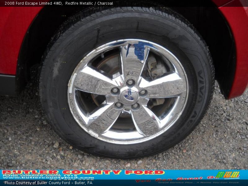 Redfire Metallic / Charcoal 2008 Ford Escape Limited 4WD