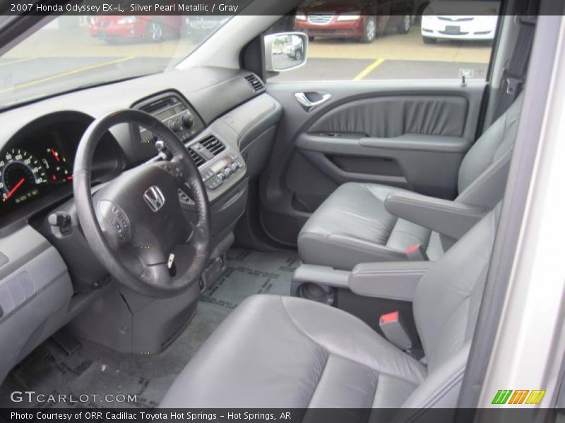 Silver Pearl Metallic / Gray 2007 Honda Odyssey EX-L