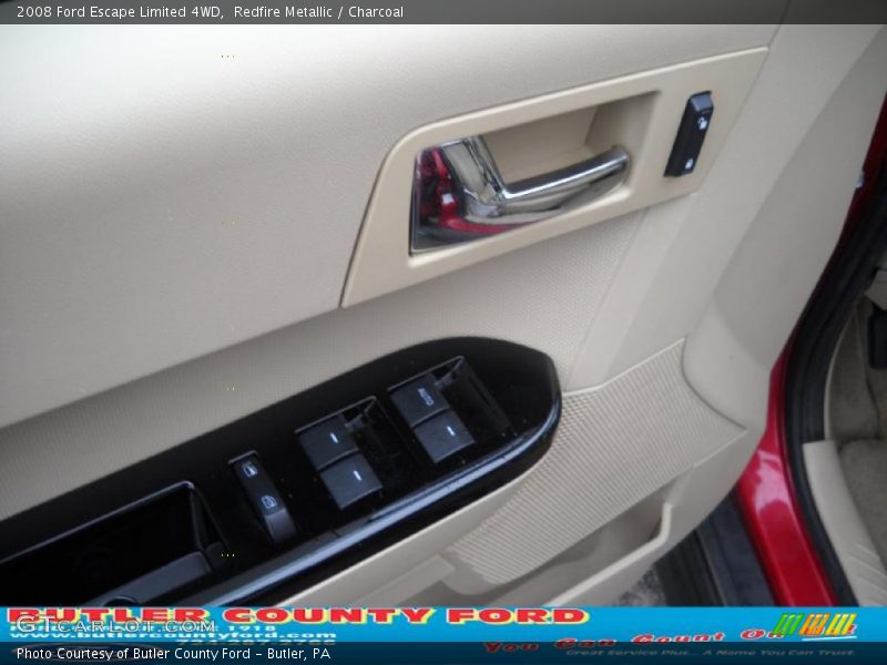 Redfire Metallic / Charcoal 2008 Ford Escape Limited 4WD