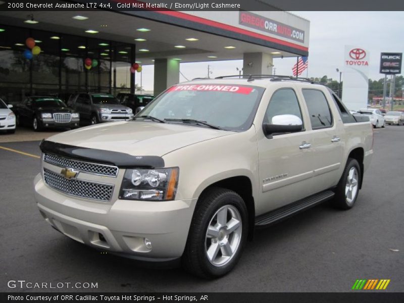Gold Mist Metallic / Ebony/Light Cashmere 2008 Chevrolet Avalanche LTZ 4x4