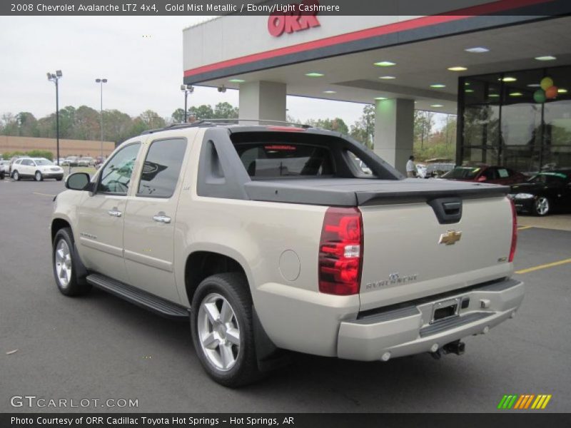 Gold Mist Metallic / Ebony/Light Cashmere 2008 Chevrolet Avalanche LTZ 4x4