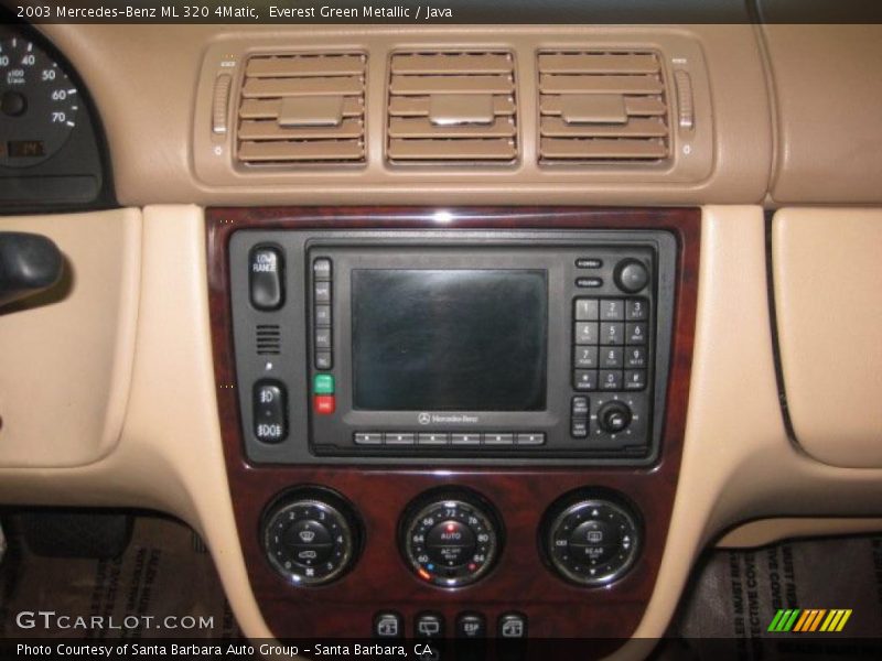 Controls of 2003 ML 320 4Matic