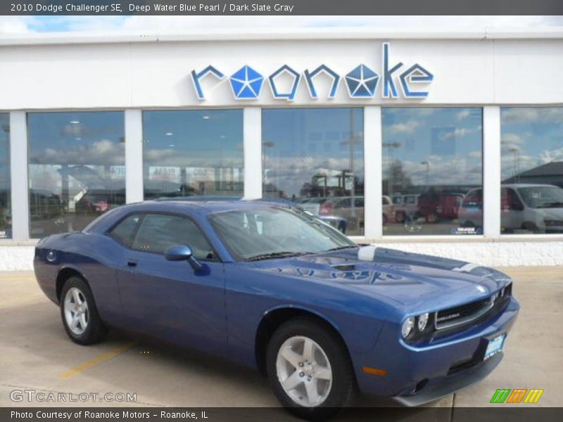 Deep Water Blue Pearl / Dark Slate Gray 2010 Dodge Challenger SE