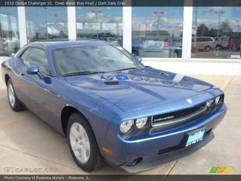Deep Water Blue Pearl / Dark Slate Gray 2010 Dodge Challenger SE