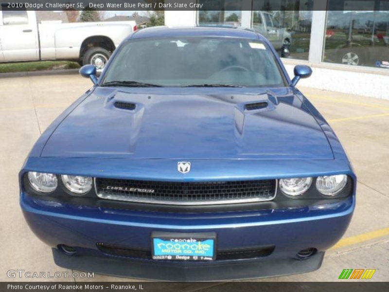Deep Water Blue Pearl / Dark Slate Gray 2010 Dodge Challenger SE