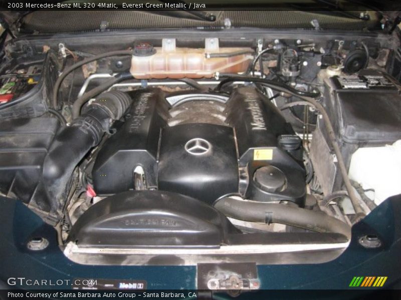  2003 ML 320 4Matic Engine - 3.2 Liter SOHC 18-Valve V6