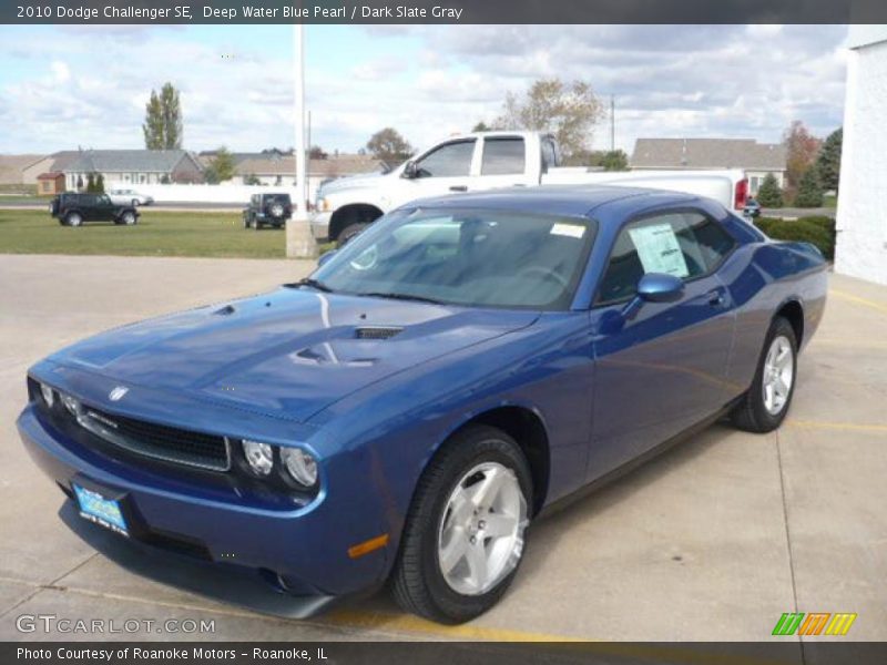 Deep Water Blue Pearl / Dark Slate Gray 2010 Dodge Challenger SE