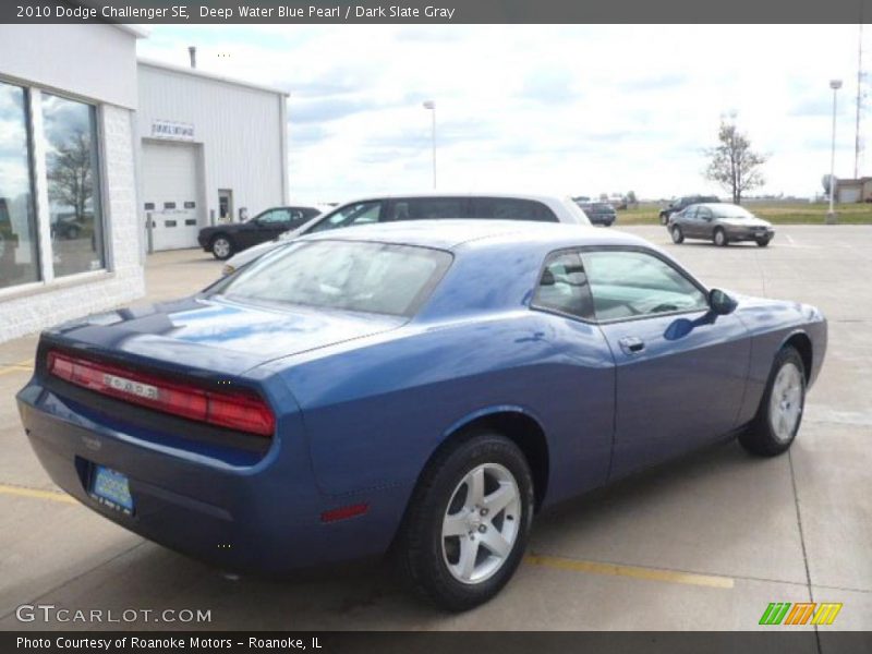 Deep Water Blue Pearl / Dark Slate Gray 2010 Dodge Challenger SE