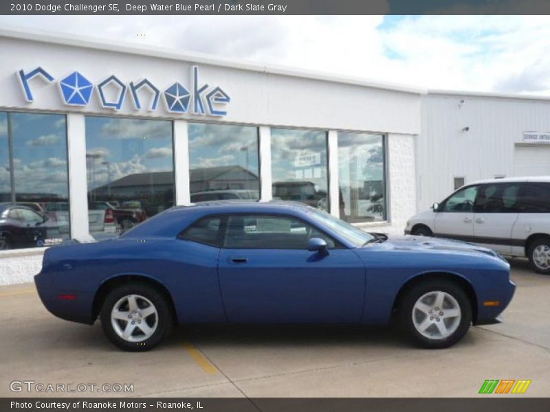 Deep Water Blue Pearl / Dark Slate Gray 2010 Dodge Challenger SE