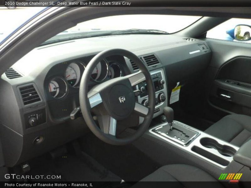 Deep Water Blue Pearl / Dark Slate Gray 2010 Dodge Challenger SE