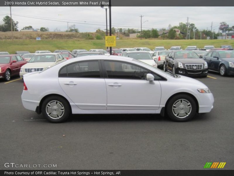 Spectrum White Pearl / Blue 2009 Honda Civic Hybrid Sedan
