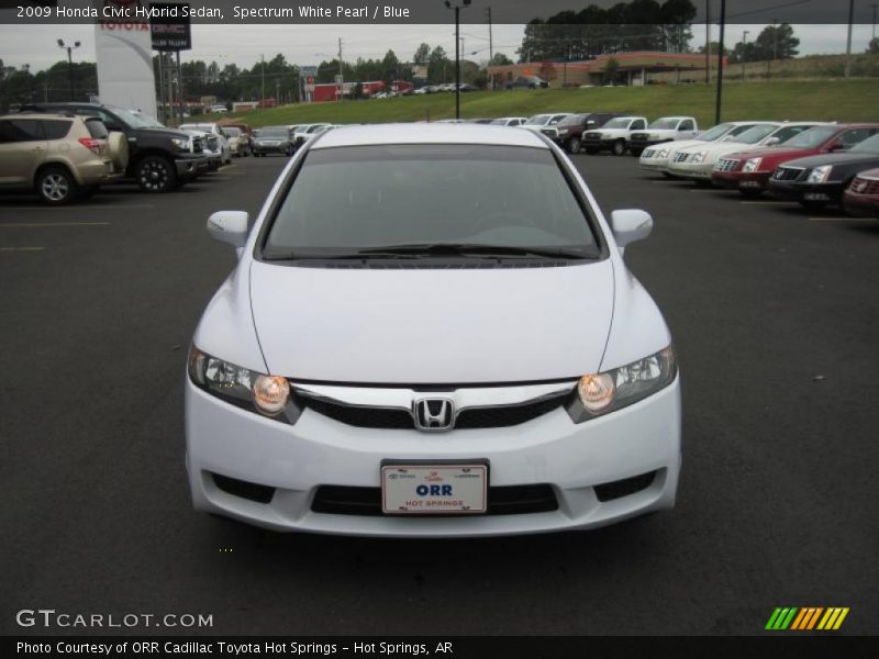 Spectrum White Pearl / Blue 2009 Honda Civic Hybrid Sedan