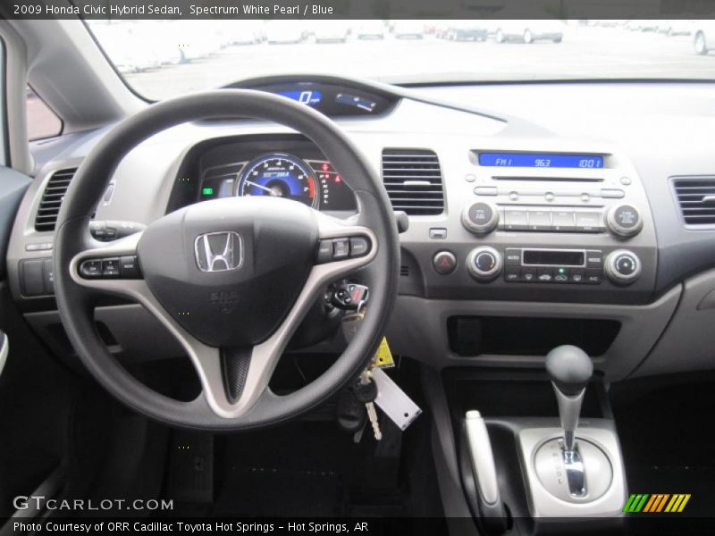 Spectrum White Pearl / Blue 2009 Honda Civic Hybrid Sedan