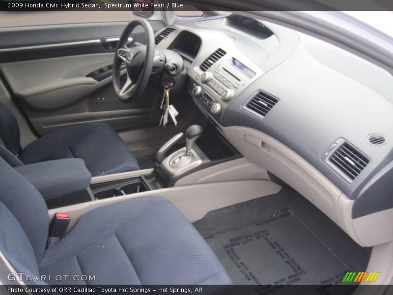 Spectrum White Pearl / Blue 2009 Honda Civic Hybrid Sedan