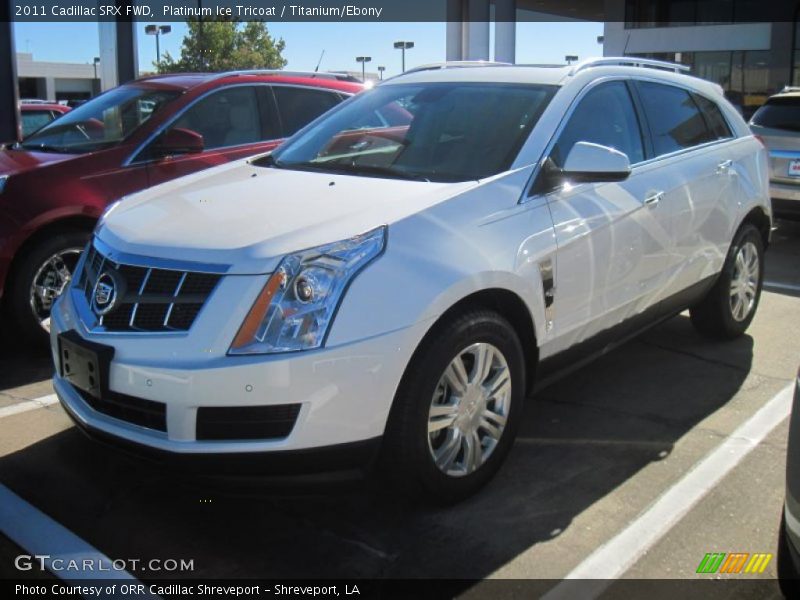 Platinum Ice Tricoat / Titanium/Ebony 2011 Cadillac SRX FWD