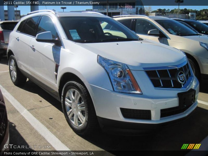 Platinum Ice Tricoat / Titanium/Ebony 2011 Cadillac SRX FWD