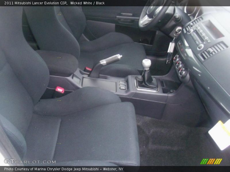  2011 Lancer Evolution GSR Black Interior