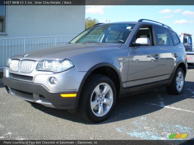 Silver Grey Metallic / Black 2007 BMW X3 3.0si