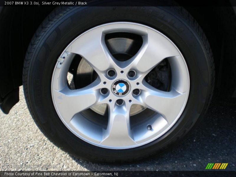 Silver Grey Metallic / Black 2007 BMW X3 3.0si
