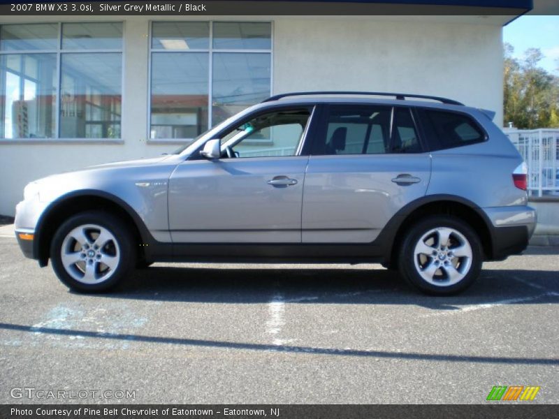 Silver Grey Metallic / Black 2007 BMW X3 3.0si