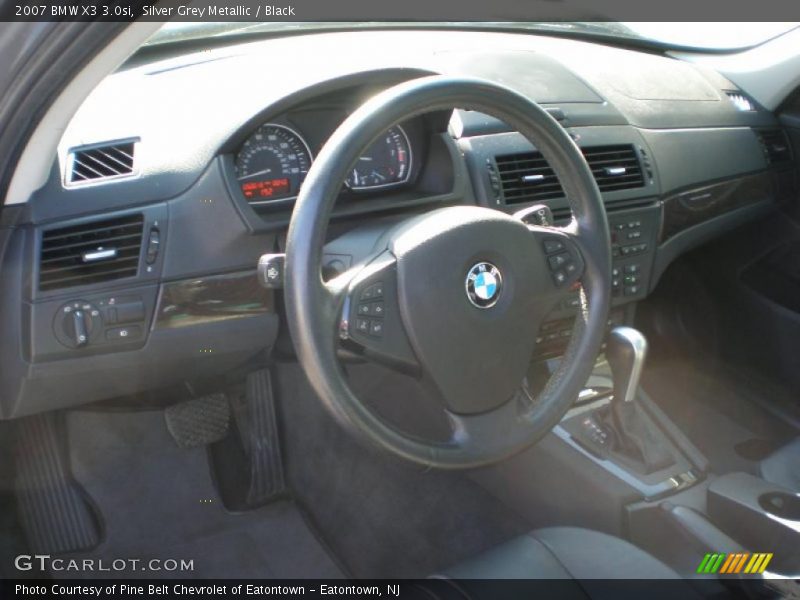 Silver Grey Metallic / Black 2007 BMW X3 3.0si