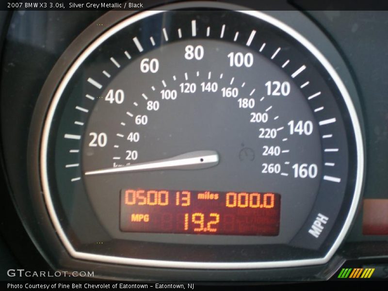 Silver Grey Metallic / Black 2007 BMW X3 3.0si