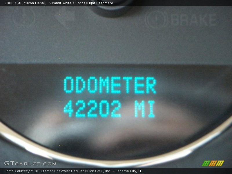 Summit White / Cocoa/Light Cashmere 2008 GMC Yukon Denali