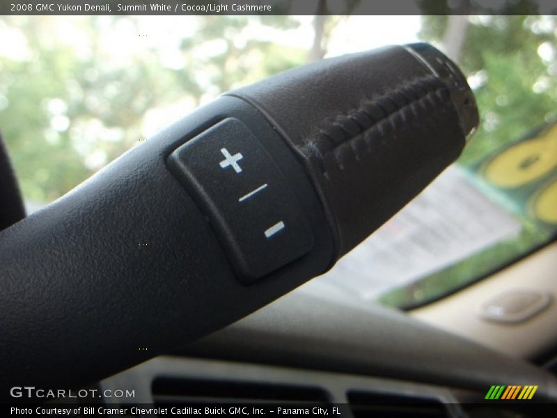 Summit White / Cocoa/Light Cashmere 2008 GMC Yukon Denali