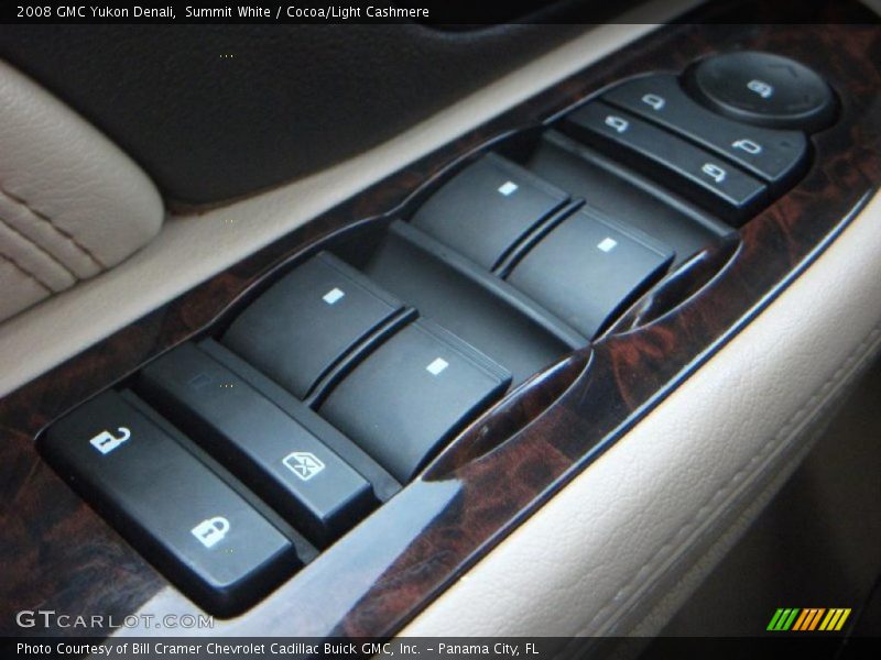 Summit White / Cocoa/Light Cashmere 2008 GMC Yukon Denali