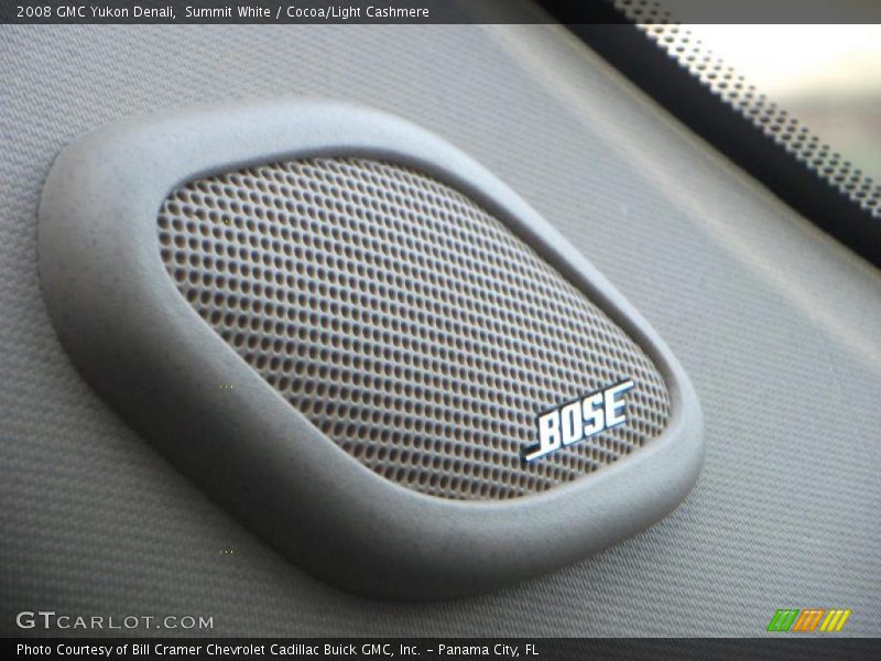 Summit White / Cocoa/Light Cashmere 2008 GMC Yukon Denali