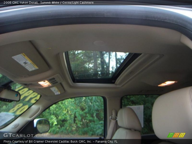 Summit White / Cocoa/Light Cashmere 2008 GMC Yukon Denali
