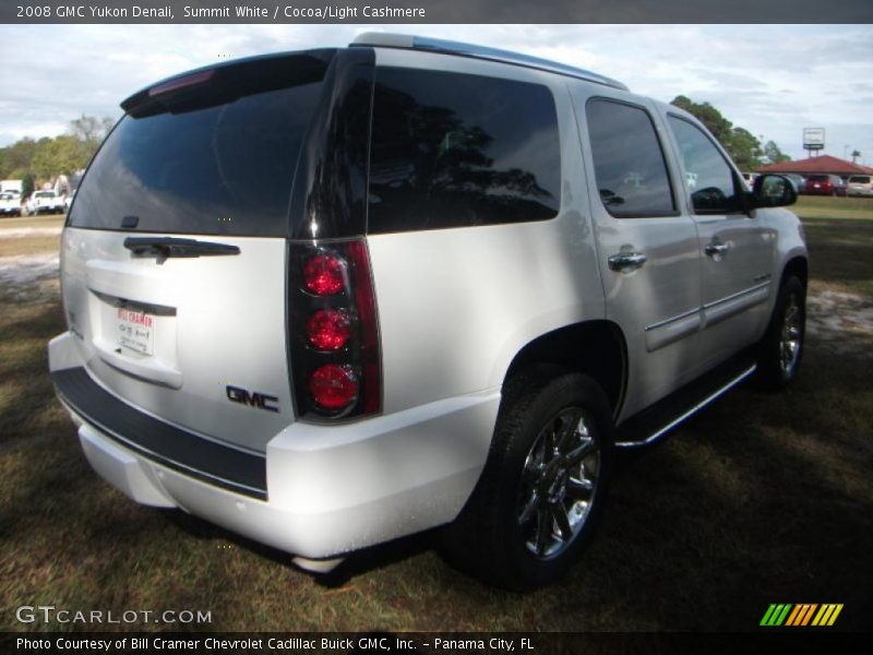 Summit White / Cocoa/Light Cashmere 2008 GMC Yukon Denali