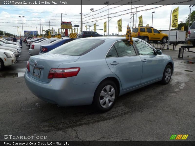 Sky Blue Pearl / Ash 2007 Toyota Camry LE