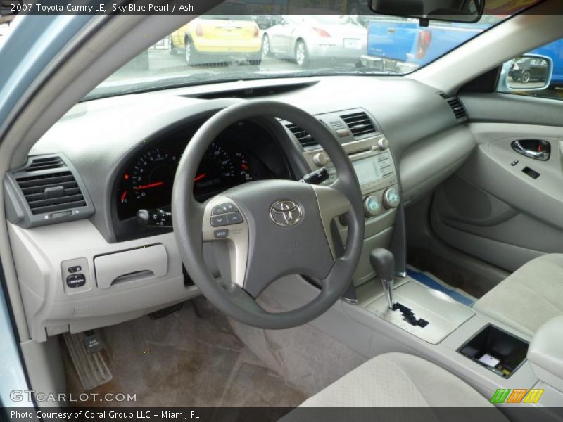 Sky Blue Pearl / Ash 2007 Toyota Camry LE
