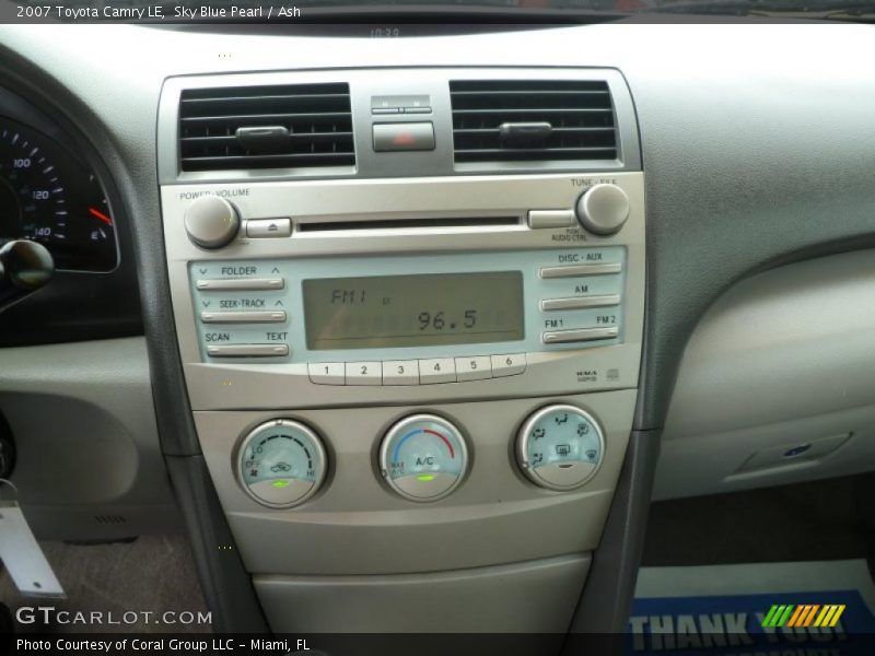 Sky Blue Pearl / Ash 2007 Toyota Camry LE