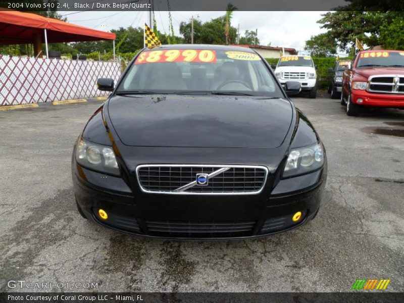 Black / Dark Beige/Quartz 2004 Volvo S40 2.4i
