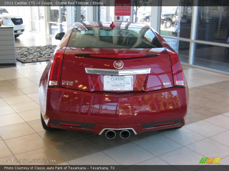 Crystal Red Tintcoat / Ebony 2011 Cadillac CTS -V Coupe